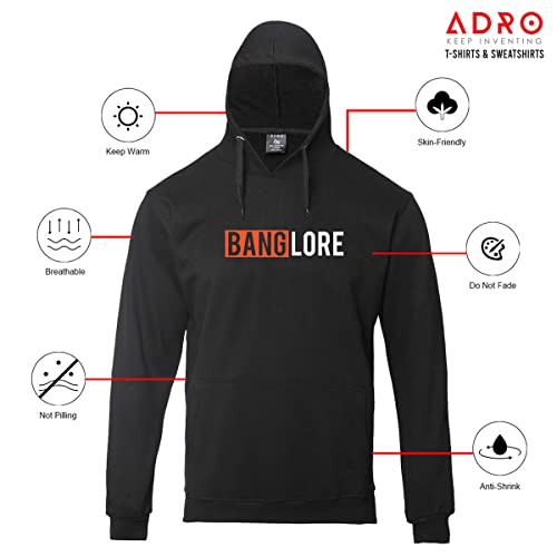 Image of ADRO Men's Cotton Hooded Sweatshirt