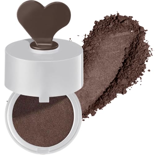 DIFLAX Polvo para Rayitas, Retoca Raíces de Polvos, Retocador de Raíces en Polvo, Polvo Corrector, Sombra para el Cabello, Polvo para Pelo, Polvos Pelo Hombre para Rellenar el Cabello (Negro)