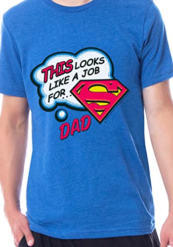 INTIMO DC Mens' Superman Father's Day This Looks Like A Job For Sleep Pajama Set3