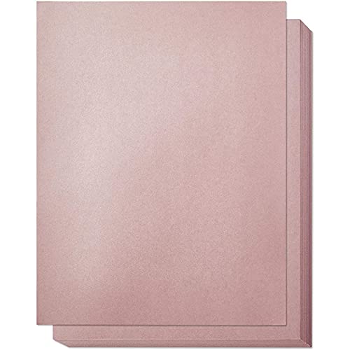 96 Sheets Dusty Rose Paper for Arts and Crafts, Letter Size Stationery for Scrapbooking (8.5 x 11 Inches)