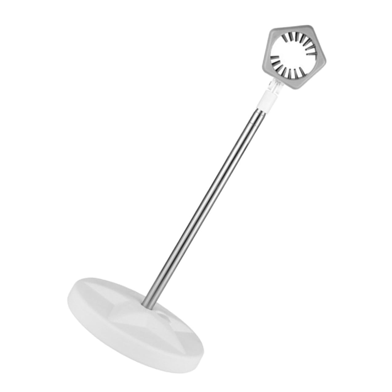COLLBATH Haartrocknerhalterung Weiß aus Edelstahl Stabiler Gebläse Bodenständer Höhenverstellbar 50-106cm Handsfree Funktion für Zuhause und Haustierpflege