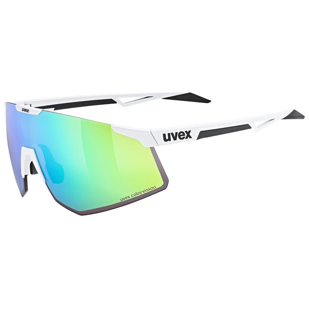 uvex Sonnenbrille PACE PERFORM CV – Weiß matt/spiegelgrün