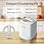 VIVOSUN 4L Electric Composter for Kitchen Indoor, Smart Compost Machine for Countertop, Odorless/Auto-Cleaning/3 Modes/Intelligent LED Display, Mill Composter Kitchen Bin Food Recycler, White