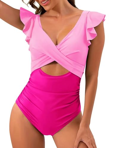 One Piece Swimsuit Women Tummy Control 2024 Bikini Swimsuit Cutout for Women Bathing Suit for Women