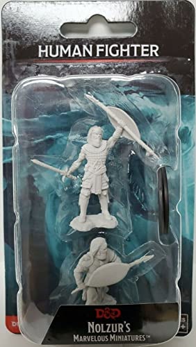 Figurine D&D Human Fighter Male WizKids lot de 6 pour créer des armées de guerriers