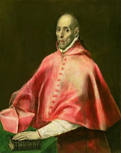 Portrait du Cardinal Juan De Tavera El Greco sur toile de qualité pour salon élégant