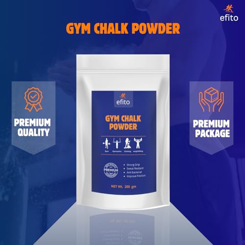 Image of Gym Chalk Powder, 2kg Pure Magnesium Carbonate for Gym, Weightlifting, Bodybuilding, Rock Climbing, Gymnastics & Sports, Superior Grip, Sweat-Free Performance & Enhanced Control