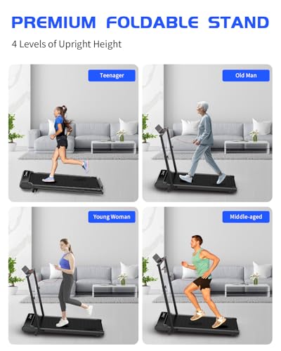 Image of Walking Pad Treadmill Under Desk,Walking Pad for Office Home,Portable Mini Treadmill,2 in 1 Walking Jogging with Remote Control, LED Display