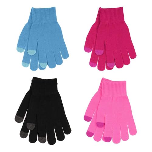 Gants thermiques chauds pour femme extensibles en maille contre le froid de l'hiver