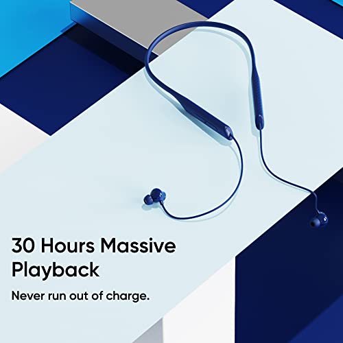 Image of DIZO Wireless Dash (by realme Techlife), with 30H Play and Blink Fast Charging Bluetooth in Ear Headset (Electric Blue)