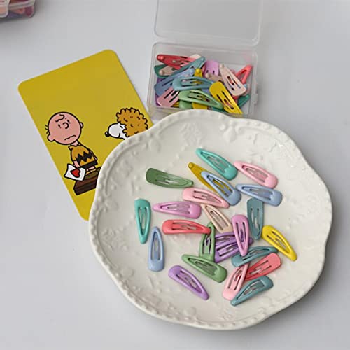 30 Pieces Candy Color Small Hair Clip Girls Baby Snap Hair Clip 3cm Metal Snap Hair Mini Clip Use for Girls Child by wenmeng - Image 4