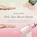 APRILSKIN Pink Aloe Mucin Serum 1.01 fl.oz (30ml) Hydrating 78% Jeju Aloe Mucin Formula with Non-Sticky Finish for a Glass Glow Look, Korean Skincare