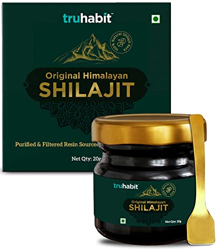 Truhabit Original Himalayan Shilajit Shilajeet Original Silajit For Man/Woman (20G) Shilajit Resin Natural Stamina Booster Men Lab-Tested Resin