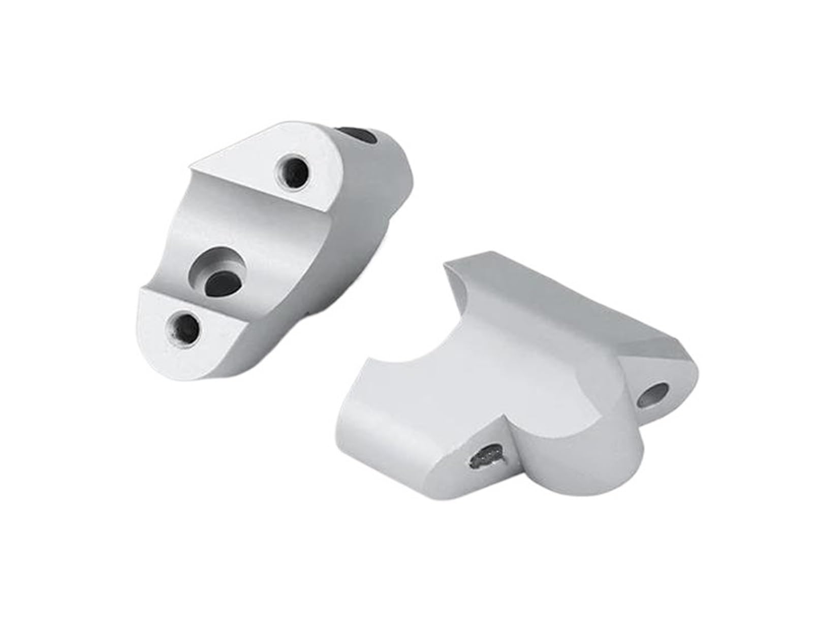 for Multistrada for V4 S for V4S for V4 for Pikes for Peak for Rally Motorcycle Handlebar Riser Heightening Clamp Mount Handle Bar Clamp Adapter(Silver)