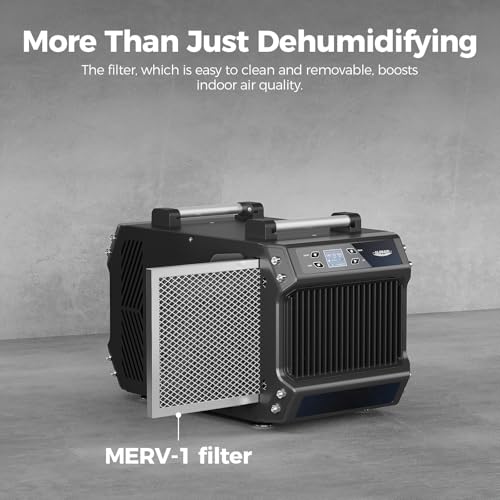Image of ALORAIR 180 PPD Dehumidifier with Pump for Crawl Space and Basement | Automatic Defrost, Memory Start, Up to 2,300 Sq. Ft., with Drain Hose, cETL Listed, for Commercial Use