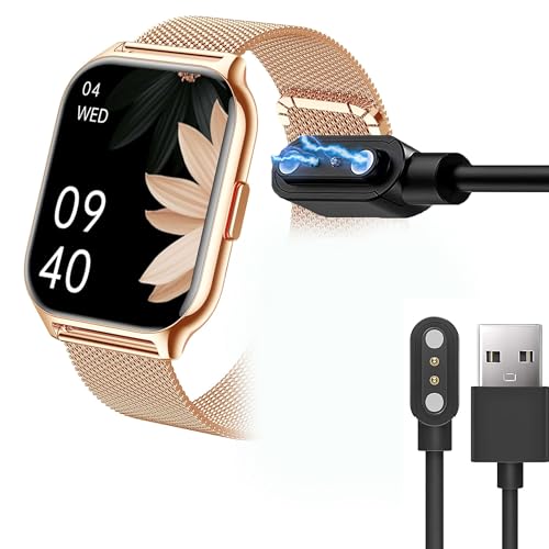 Compatible with ZOSKVEE Smart Watch Charger, Lamshaw Magnetic USB Charging Cable Replacement Charger Compatible for ZOSKVEE P95 2.01 Inches Smart Watch/Popglory P95 2.01'' Smartwatch (Black)
