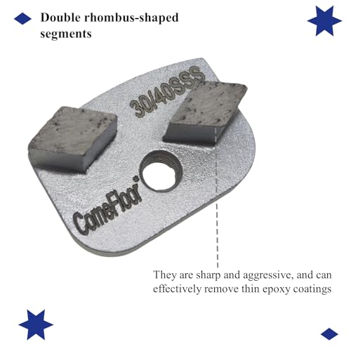 Discos de molienda de diamante ultra suave grano 30/40 para hormigón NewGrind Rhino 2