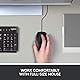 Logitech B100 Maus mit Kabel, USB-Anschluss, 800 DPI Optischer Sensor, 3 Tasten, Für Links- und Rechtshänder, PC/Mac - Schwarz