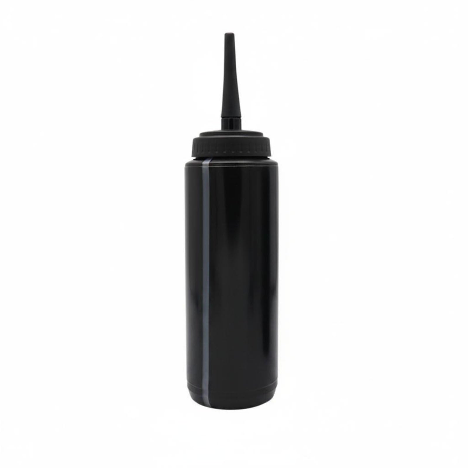 PE ABS Cycling Press Bottle Leakproof Leak-Proof Sports Bottle Lightweight for Ice Hockey Players, Cyclists, Black, Long Nozzle No Print-image-24