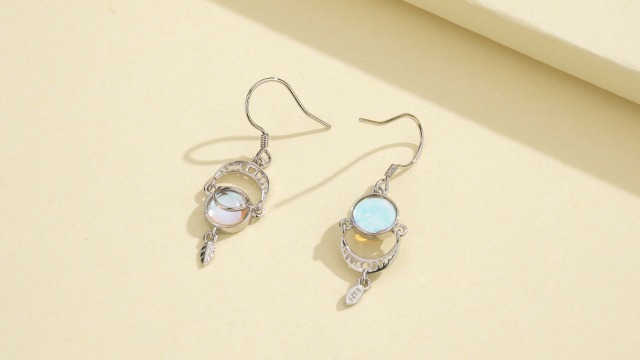 Moonstone Moon Phase Earrings on Amazon Live