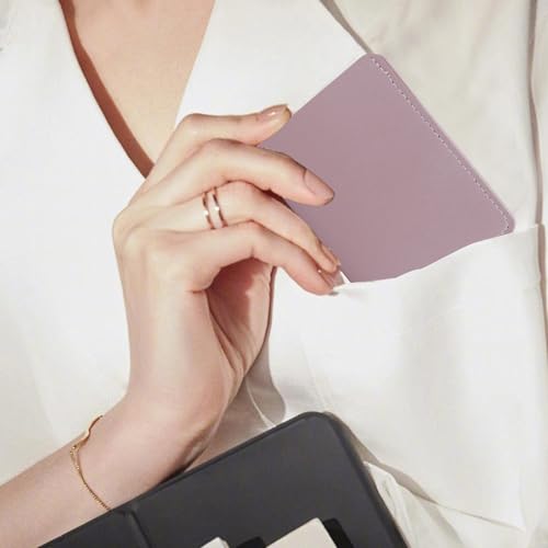 Ladies Purse, Ultra-Thin Small Wallets Woman with Snap for 8 Credit Card Slots and 1 Banknote Slot, Solid Color Credit Card Holder for Women (Blue) 6