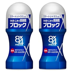 エイトフォー 8x4メン ロールオン スマートシトラス 60ml×2個セット デオドラント 男性用 メンズ