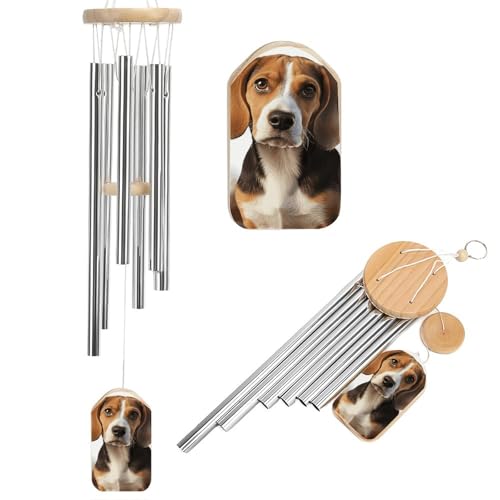 Carillon éolien de qualité supérieure imprimé chien beagle mignon