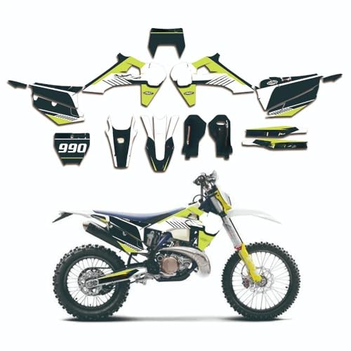 Kit autocollants graphiques Husqvarna pour rénover carénage rayé