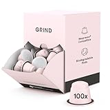 Grind Dark Blend Coffee Pods – Pack of 100 Biodegradable Capsules – 100% Arabica – Nespresso® Original Compatible Capsules – Home Compostable – Barista Quality and Specialty Grade – Dark Roast
