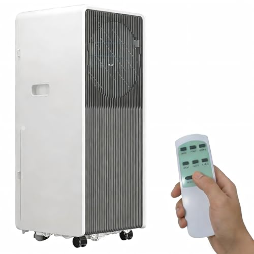 Image of 14,000 BTU Portable Air Conditioners for Rooms Up To 700 Sq.Ft. Portable AC, Dehumidifier, 24H Timer, Sleep Mode & Water level indication, Remote Control & Window Kit, White & Grey