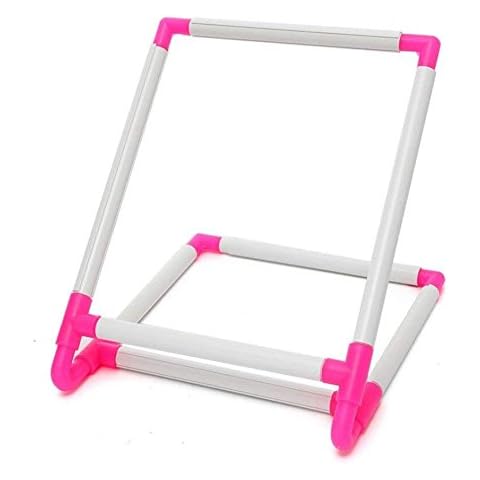 Practical Universal Embroidery Clip Frame, Tambour Embroidery Frame Cross Stitch Hoop Stand,Hoop Stand Support Craft Tool for Embroidery, Quilting,Needlepoint,Silk-Painting - 30x25x20cm Cover