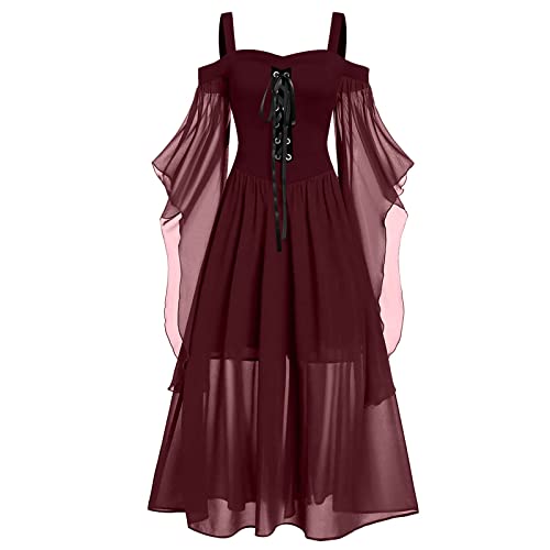 Halloween Damen Rotes Kleid Damen Karneval Gothic Kleid Sailor Moon Kostüm Festliche Kleider Für Damen Damen Kleider Elegant Party Kleider Damen...