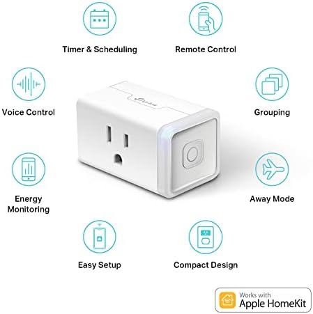 Plug Mini 15A, Apple HomeKit Supported, Smart Outlet