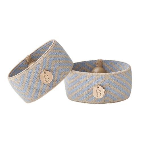 Blisslets Acupressure Relief Band - Cartagena Collection - Parentage (Blue/Camel/Gold Large - 6 3/4 - 7 1/2)