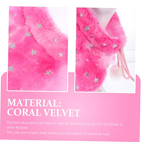 Capa navideña para perro Garneck talla S rosa miniatura 6
