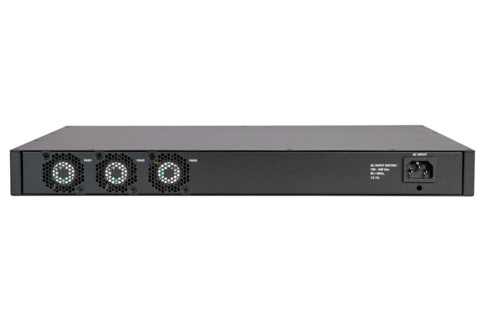 Image of Ruckus ICX8200-48PF 48-Port Gigabit PoE+ Switch, 740W, 4x1 /10 /25G SFP28 Uplinks, Layer 3, Stackable 1U, TAA Compliant, IPv4 /IPv6, Cloud Care Pre-Configured Bundle Eligible