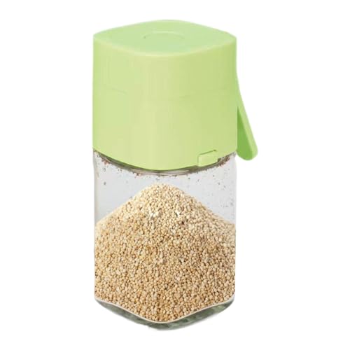 Salero de vidrio - Salero de vidrio premium con molinillo ajustable, dispensador de especias y hierbas | Práctico contenedor de sal de cocina, botellas de especias de vidrio para condimentos, cocina Salero de vidrio - Salero de vidrio premium con molinillo ajustable, dispensador de especias y hierbas | Práctico contenedor de sal de cocina, botellas de especias de vidrio para condimentos, cocina
