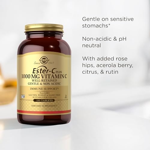 Solgar Ester-C Plus 1000 mg Vitamin C (Ascorbate Ester), 180 Capsules - image 5