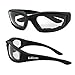 3 Pair Driving Motorcycle Riding Glasses Foam Padded Cycling Eyeglasses Anti-Wind Dustproof UV Protection Motorcycle Goggles Eyewear Sunglasses for Outdoor Sports Motorcycling Riding (Clear Lens)