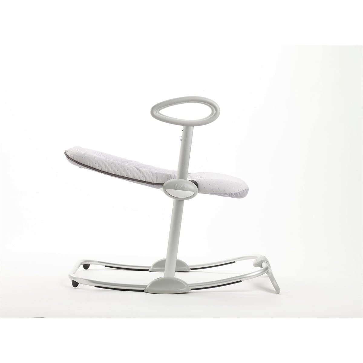 BÉABA, Transat Up and Down III, Transat Réglable en Hauteur, Unisexe pour Bébé et Enfants, 3 Positions d'Inclinaison, Harnais Sécurité 5 Points, Réducteur de Naissance, Gris Chiné