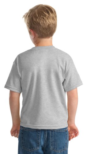 Image of Gildan Youth DryBlend 50 Cotton /50 Poly T-Shirt. 8000B - [Heather Deep Royal]