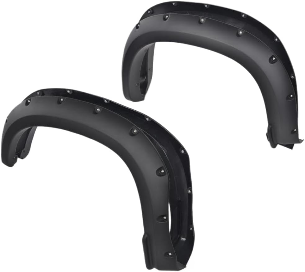 4Pcs Fender Flares Compatible With Silverado 1500 2019 2021 Models Not Compatible With Sierra Or 2019 Ld Trim Pocket Style Smooth Black Wheel Arch Covers