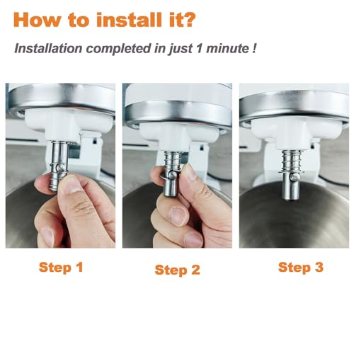 Mitchenify SPRINGWASHER003 4-Pack Stainless Steel Spring And Washer Fit For Kitchenaid Stand Mixer, Quick Install Accessories And Upgrade Parts Kit thumb #2