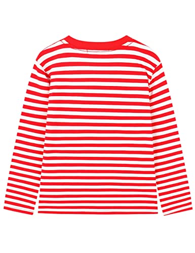 Image of DILBYKE Boys Girl Long Sleeve Striped Crew Neckline T-Shirts Kid Tee