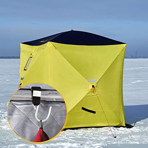 image for LEIFIDE 5 Pieces Ice Fishing Shelter Coat Hooks Heavy Duty Shelter Hoo