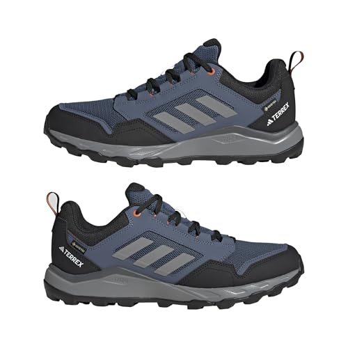 adidas Homme Terrex Tracerocker 2 Gore-TEX Trail Running Shoes, Wonder Steel/Grey Three/Semi Impact Orange, 39 1/3 EU