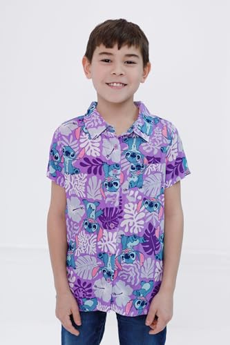 Disney Lilo & Stitch Minnie Mouse Hawaiian Button Down Shirt Infant to Big Kid Sizes (18 Months - 18-20)2