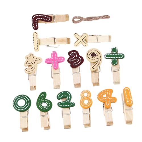 jojofuny Clip Digital Pinzas Para Fotos Reutilizables Pinzas Para Fotos Pequeñas Numeradas De Madera Multifunción Para Manualidades y Colgar Álbumes