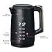Cocas 1.7L One-Touch Electric Kettle, Black Sesame by Drew Barrymore