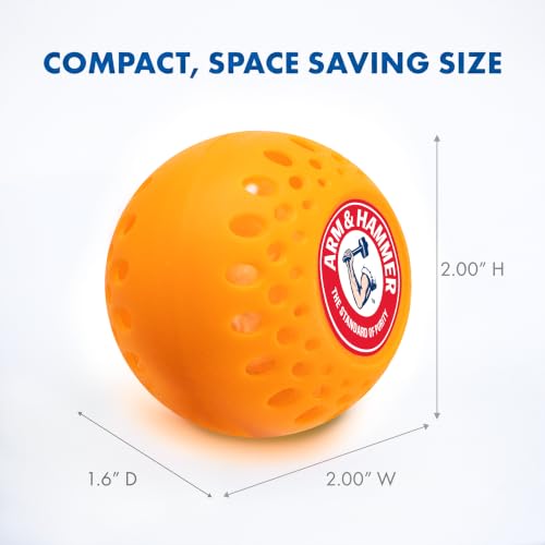 Arm & Hammer OdorBusterz® Odor Eliminator Balls, Clean Burst, 3 Count – Baking Soda Odor Control for Closets, Drawers, Hampers & Small Spaces - image 6